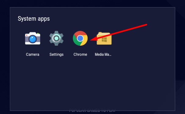 Nhấn chọn Chrome để tiến hành quá trình cài đặt 