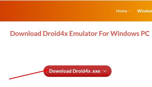 Bấm chọn Download Droid4x.exe